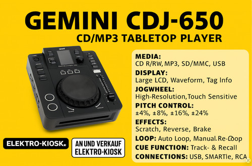 Gemini cdj 650 lettore - lettore, cd